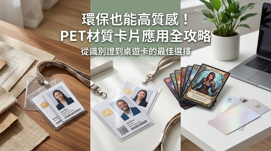 環保也能高質感！PET材質卡片應用全攻略：從識別證到桌遊卡的最佳選擇